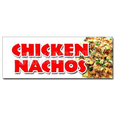 CHICKEN NACHOS DECAL Sticker Snack Melted Mexican Chili Taco Tex Mex Food
